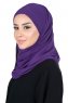 Malin - Purple Practical Chiffon Hijab