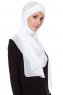 Mehtap - White Practical One Piece Chiffon Hijab