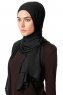 Melek - Black Premium Jersey Hijab - Ecardin