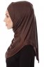Mia - Brown One-Piece Al Amira Hijab - Ecardin