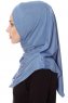 Mia - Indigo One-Piece Al Amira Hijab - Ecardin