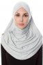 Mia - Light Grey One-Piece Al Amira Hijab - Ecardin