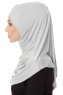 Mia - Light Grey One-Piece Al Amira Hijab - Ecardin