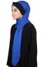 Mikaela - Blue & Black Practical Cotton Hijab