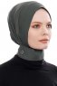 Narin - Khaki Practical One Piece Crepe Hijab