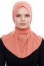 Narin - Salmon Practical One Piece Crepe Hijab