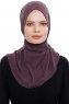 Narin - Purple Practical One Piece Crepe Hijab