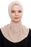 Narin - Light Caramel Practical One Piece Crepe Hijab