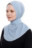Narin - Light Blue Practical One Piece Crepe Hijab