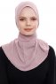 Narin - Dark Pink Practical One Piece Crepe Hijab