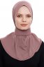 Narin - Rose Pink Practical One Piece Crepe Hijab