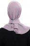 Narin - Stone Grey Practical One Piece Crepe Hijab