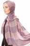 Necla - Dark Pink Two Colored Hijab - Özsoy