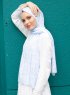 Pariza - Light Blue Patterned Hijab