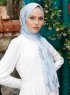 Pariza - Indigo Patterned Hijab