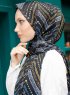 Pariza - Black Circle Patterned Hijab