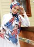 Pariza - White Patterned Hijab