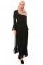 Samiya - Black Chiffon Dress - Burun