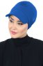 Sandra - Blue Cotton Turban - Ayse Turban