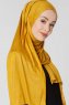 Seda Senapsgul Jersey Hijab Sjal Ecardin 200215c