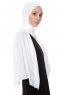 Seda - White Jersey Hijab - Ecardin