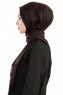 Selin Mörkbrun Pashmina Hijab Sjal Özsoy 160209-3