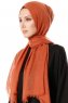 Selma - Cinnamon Plain Color Hijab - Gülsoy