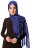 Selma - Dark Blue Plain Color Hijab - Gülsoy