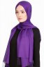 Sinem Lila Chiffon Hijab Med Fransar 4A1423b