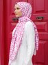 Yumna - Pink Patterned Hijab