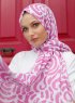 Yumna - Pink Patterned Hijab