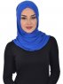 Sofia - Blue Practical Cotton Hijab
