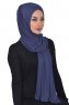 Sofia - Navy Blue Practical Cotton Hijab