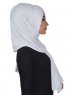 Sofia - White Practical Cotton Hijab