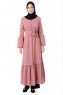 Soraya - Dusty Pink Abaya - Miss Cazibe