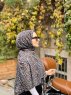 Suha - Blue Leopard Patterned Cotton Hijab