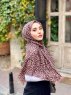 Suha - Brown Leopard Patterned Cotton Hijab