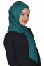 Tamara - Dark Green Practical Cotton Hijab
