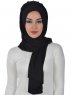 Tamara - Black Practical Cotton Hijab