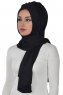 Tamara - Black Practical Cotton Hijab