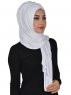Tamara - White Practical Cotton Hijab