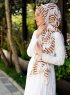 Ulima - Brown Patterned Hijab - Sal Evi