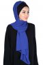 Vera - Black & Blue Practical Chiffon Hijab