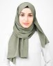 Vetiver - Khaki Bomull Voile Hijab Sjal InEssence Ayisah 5TA46a