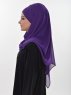 Viola Lila Chiffon Hijab Ayse Turban 325508b