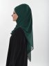 Viola Mörkgrön Chiffon Hijab Ayse Turban 325513b