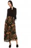 Yamina - Floral Khaki Skirt - Burun