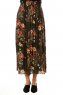Yamina - Floral Khaki Skirt - Burun