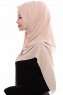 Yara - Beige Practical One Piece Crepe Hijab