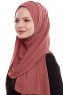 Yara - Clay Practical One Piece Crepe Hijab